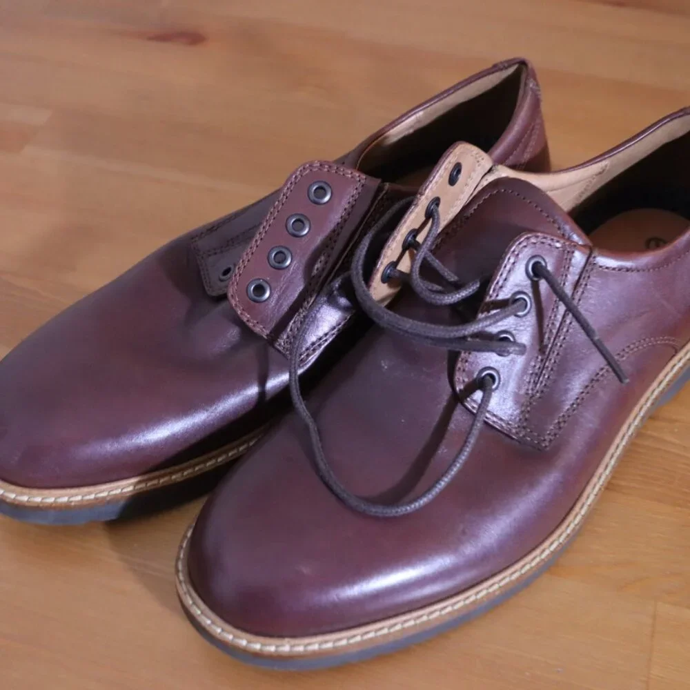 ECCO Ian Casual Tie Oxford Men’s Casual Shoes EU 44 US 10 Brown